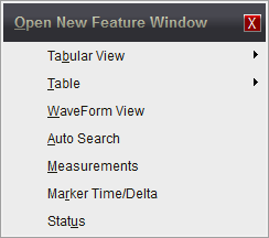 feature window menu